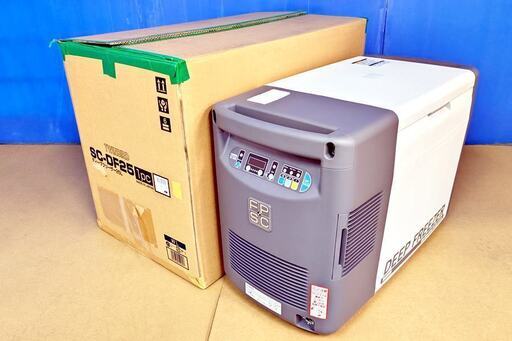 山口)TWIBERD 　ツインバード ポータブル低温冷凍冷蔵庫　25L　SC-DF25WL　温度ロガー付　⑳ ◆BIZ1431FCY MJ11C