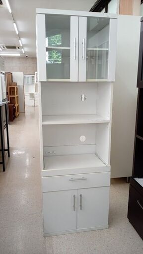 ★ジモティ割あり★ ニトリ 食器棚 白 H180×D39×W59 クリーニング済み TJ8477