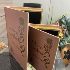 アンティーク調　フェイクブック　小物入れ　2点セット