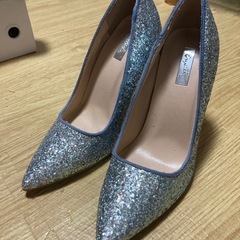 グリッター ヒール ブルー 23cm
