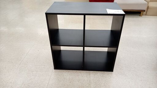 ★ジモティ割あり★  黒　棚 黒 H72×D39×W72.5 クリーニング済み TJ8470