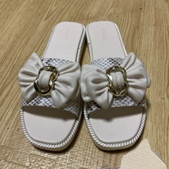 サンダル 23~23.5 リボン 