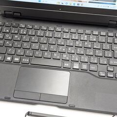 激安 中古美品 バッテリサイクル数1回 ペン キーボード タブレット 10.1型 富士通 ARROWS Tab Q509/VE Celeron Wi-Fi Bluetooth カメラの画像