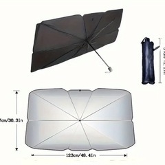 自動車フロントガラスサンシェードの画像