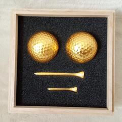 タジマ 金沢金箔 ゴルフボール 2個・ティーセット 2本【新品・...
