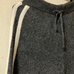 ニットワイドパンツ決まりましたの画像