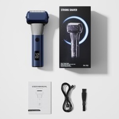 WILDWELLO 電気シェーバー 髭剃り 電動シェーバー メンズ 深剃り刃・低騒音 電動シェーバー 往復式5枚刃 13000rmp 超高速ひげそり 電動 深剃り 乾湿両用 お風呂剃り可 IPX7防水 USB充電式 LEDディスプレイ トリマー付き 父の日 男性への誕生日プレゼント 日本語説明書付きの画像