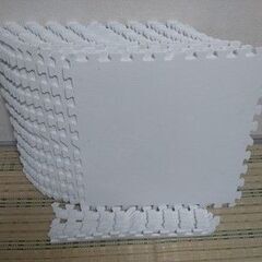 Used フロアージョイントマット（約60cm×60cm）白色1...