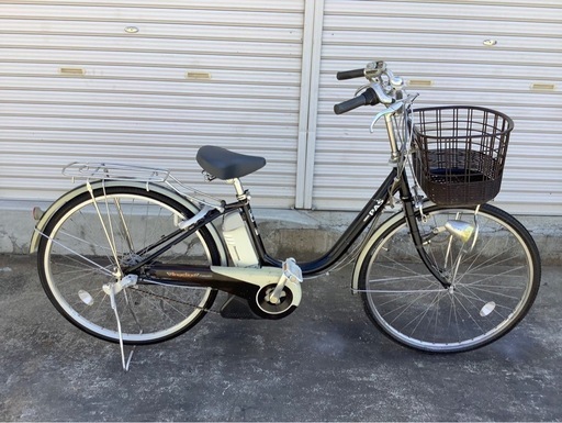 476  ヤマハ電動アシスト自転車pas   26インチブラックアルミボディー