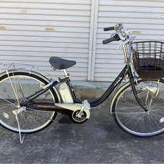 477 ブリヂストン電動アシスト自転車アシスタ 26インチシルバーアルミ