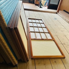 障子　8枚　レトロ　無料であげます