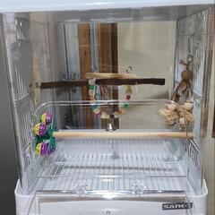 鳥かご（SANKO イージーホーム クリアバード35WH）