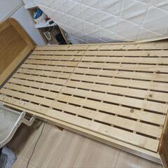 【美品】ベッド+マットレス+敷きパッドの画像