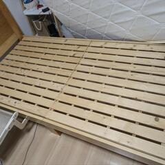 【美品】ベッド+マットレス+敷きパッドの画像