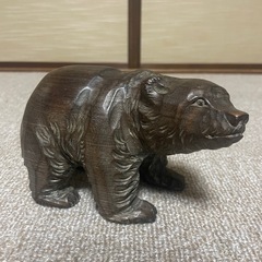 木彫りの熊　北海道　置物の画像