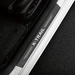 【新品】X-TRAIL ドアプロテクターガード　カーボンステッカー　スカッフプレート エクストレイル NISSANの画像