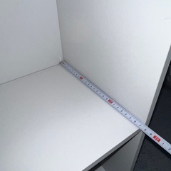 60センチカラーボックス　白の画像