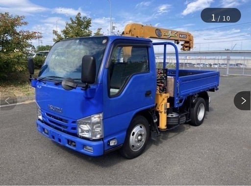 いすづ　TRG-nkr854a クレーン付！　走行距離3000キロ！美品✨✨