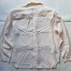 21 淡いピンクのレトロブラウス 長袖 11号の画像