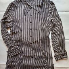 Xérѐs dámour 黒白ストライプのシャツ 長袖 Mサイズくらい