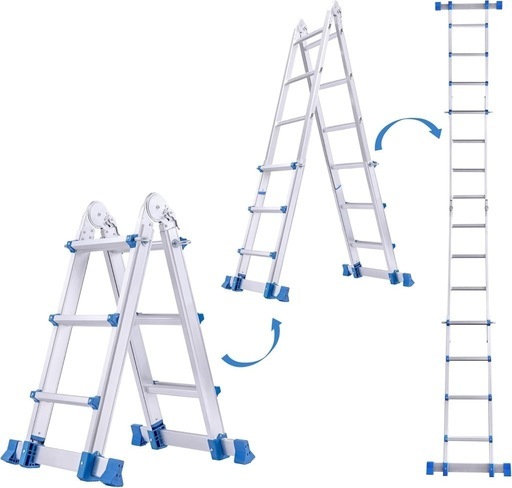 アルミはしご 三段ステップ リトル・ジャイアント 両面踏み台 延長