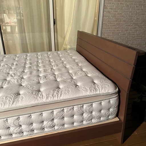 【未使用品】ニトリN-sleep premiumⅡNスリーププレミアム2 ダブルサイズベッドフレームセット相場150,000円前後