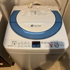 SHARP 洗濯機7kg　※自宅まだ取りに来てくれる方の画像