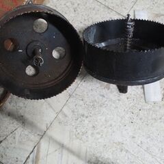 工具、パーツ、穴あけ、直径１２センチ２個、DIYの画像