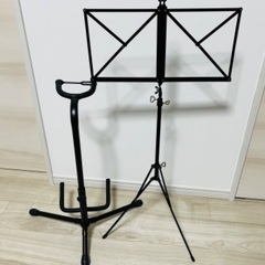 【美品】ギタースタンド＆譜面台 セット売りの画像