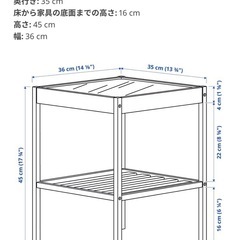 IKEAサイドテーブル NESNA ネスナの画像