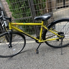 クロスバイク　フォークスAC460A マットイエロー700C 外...
