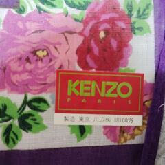 値下げ　パリKENZO花柄ハンカチ未使用の画像