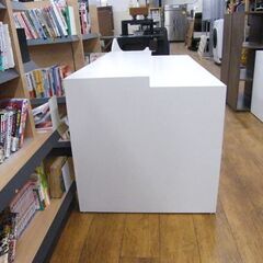 デスク 幅150×奥75×高75 カウンター 受付 オフィス 店舗 机 引き出し付き 会社 対面 札幌市厚別区 厚別店の画像