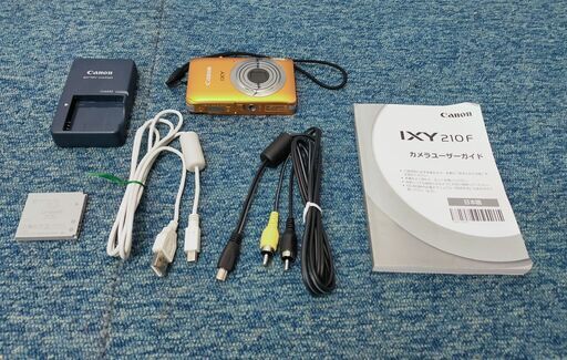【①】CANON コンパクトデジタルカメラ IXY 210F 1210万画素 キヤノン オレンジ デジカメ