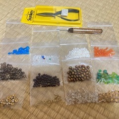 【無料】天然石ビーズ他 手芸用品