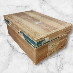 [八4166]  〈中古品〉茶箱　木箱　外形寸法　675X430...