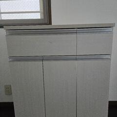アイリスオーヤマ ゴミ箱 45L(15L×3分別 )木目調 引き出し付きキッチン