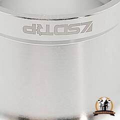 アルミ削り出しキャブレター ファンネル 　シルバー　銀　～42mm　PZ　VM　（イモネジ付き）1個 未使用　新品の画像