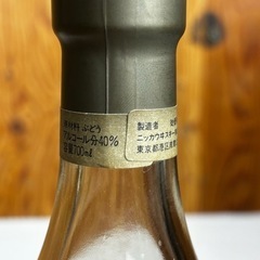 s0912604 未開封 NIKKA ニッカ アランビック ブランデー特級 終売品 珍品 PURE GRAPE BRANDY 古酒 古ラベル 酒 お酒 Alambic中古品の画像