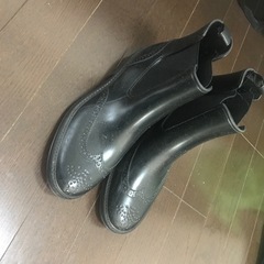 【無料】レディースレインブーツ　黒 38サイズ（24.5〜25cm）