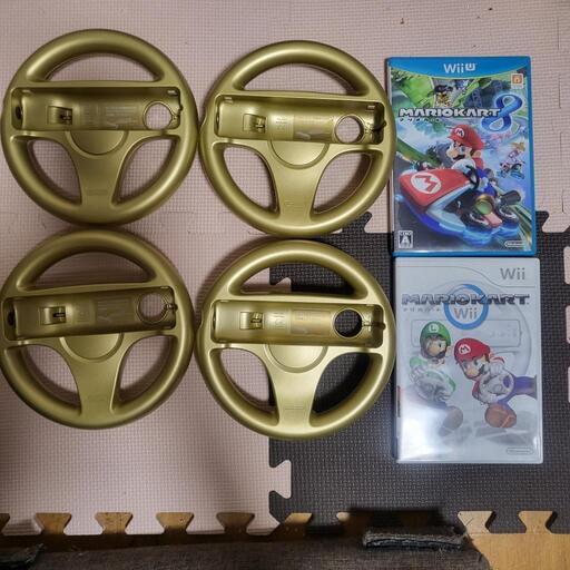 4個は激レア Wii Wiiu ソフトマリオカート Wiiハンドゴールド4個セット - Wii