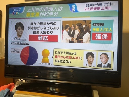 BDレコーダー内蔵32型液晶テレビ【首振り機能付】