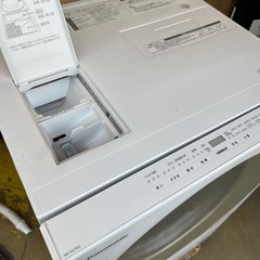 【池上店】パナソニック Panasonic ドラム式洗濯機 ドラム式洗濯乾燥機 ドラム式 洗濯機 洗濯乾燥機 ななめドラム式洗濯機 Cubleキューブル 洗濯 脱水7kg/乾燥3kg 左開き シャンパン NA-VG720L-N 2018年製の画像
