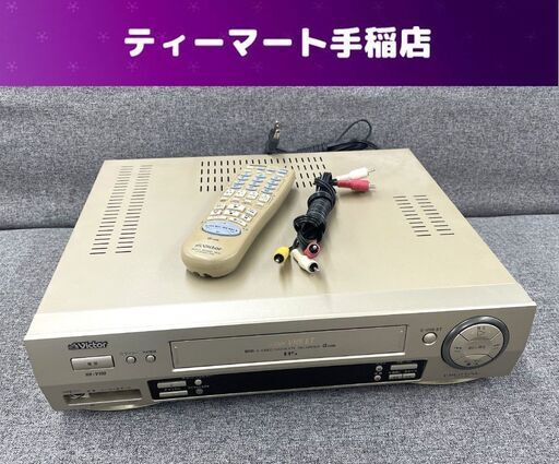 再生OK Victor VHSビデオデッキ 1998年製 HR-V100 リモコン付き 再生確認済み ビクター 札幌市手稲区