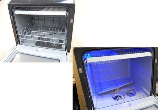THANKO 食器洗い乾燥器 STTDWADWB 2～3人用 16点 ラクア ブラック タンク式 動作確認済み サンコー 食洗器 札幌市 清田区 平岡