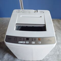 【取引成立】AQUA アクア 全自動電気洗濯機 AQW-S6M 6kg 2022年製【中古】の画像