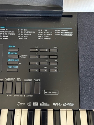 CASIO WK-245 ベーシックキーボード
