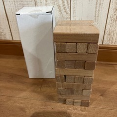 ①☆新品☆おもちゃ　ゲーム　ぐらぐら積み木ナチュラル　　ジェンガ