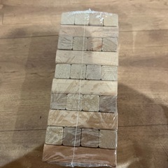 ②☆新品☆ぐらぐら積み木　ナチュラル　ジェンガの画像