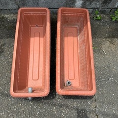 メダカ飼育用品　オーバーフロー加工品　アイリスオーヤマ製プランタ...
